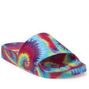 NEW Steve Madden Tie Dye Sandals Sofi Printed Size 10 Slip On Slides Bohemian‎